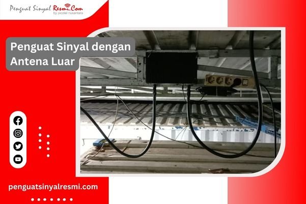 Penguat Sinyal dengan Antena Luar
