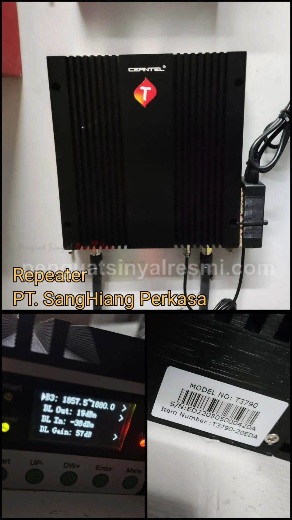 Pemasangan Penguat Sinyal Hp Repeater PT Shang Hiang Perkasa_ (2)