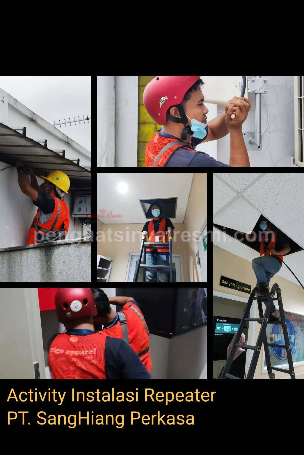 Pemasangan Penguat Sinyal Hp Repeater PT Shang Hiang Perkasa_ (4)