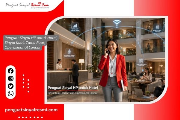 Penguat Sinyal HP untuk Hotel, Sinyal Kuat, Tamu Puas, Operasioanal Lancar