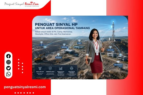 Penguat Sinyal HP untuk Area Operasional Tambang